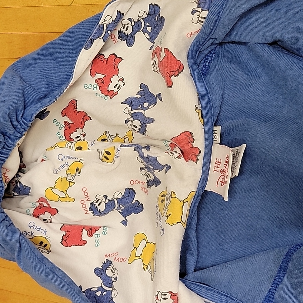 12-18 month VINTAGE Disney Mickey and Pig snap Jean Jacket - Picture 5 of 5